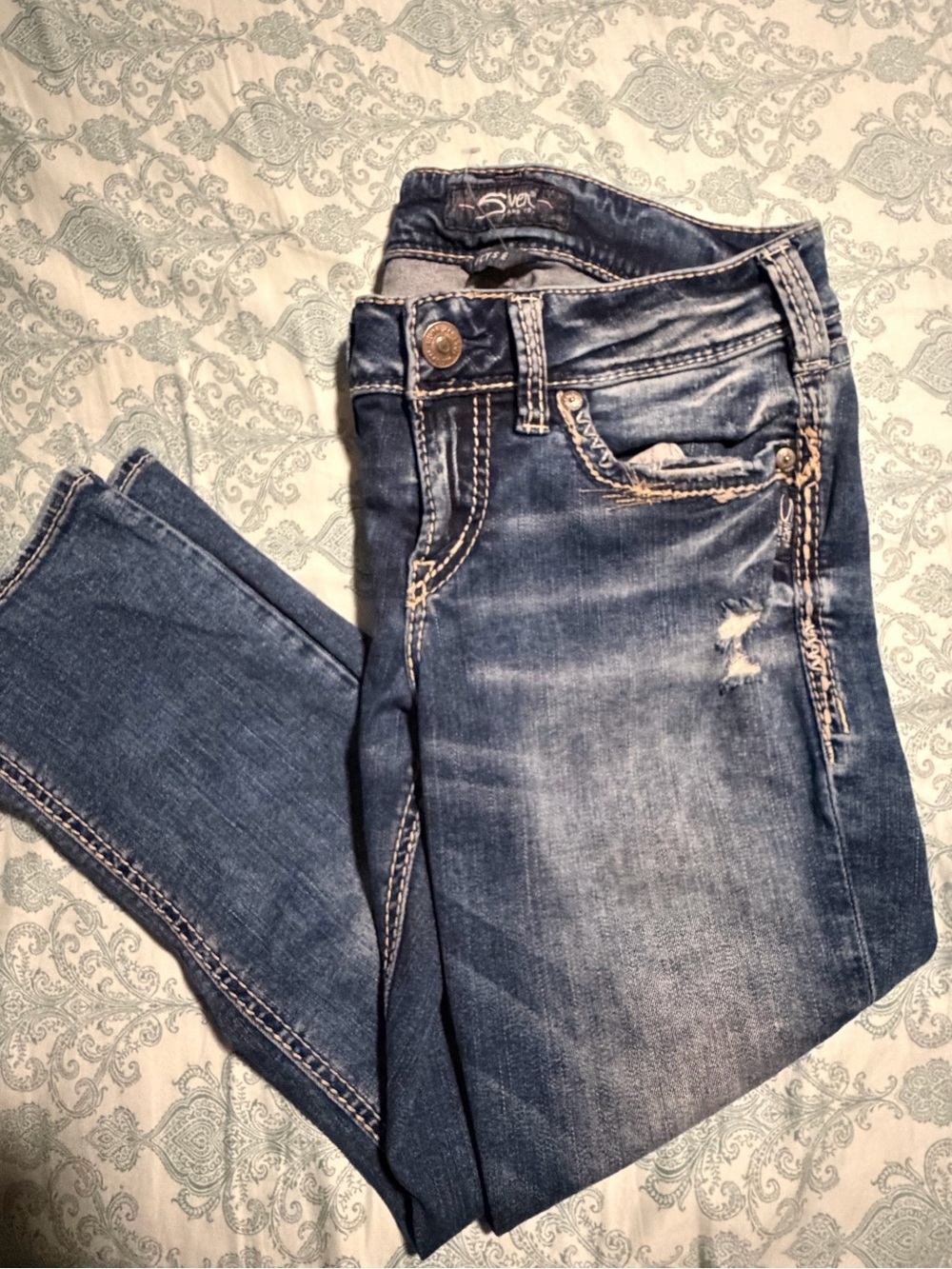 Silver jeans capri